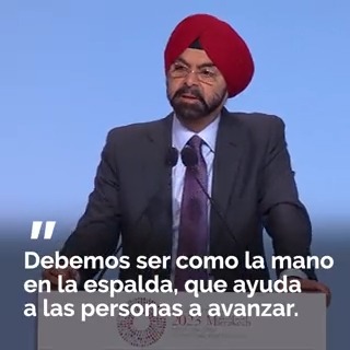“Hoy tenemos una nueva visión y misión para el Banco Mundial: Crear un mundo sin pobreza en un planeta habitable”. Ajay Banga, durante su discurso en la Reuniones Anuales. #WBmeetings