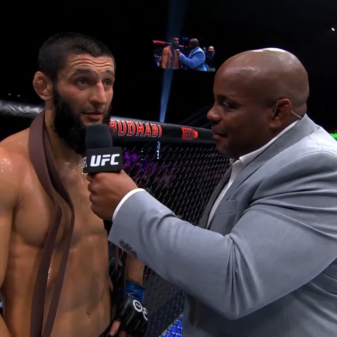 Chimaev reflects on how far he's come in such a short amount of time 👏👏 #UFC294