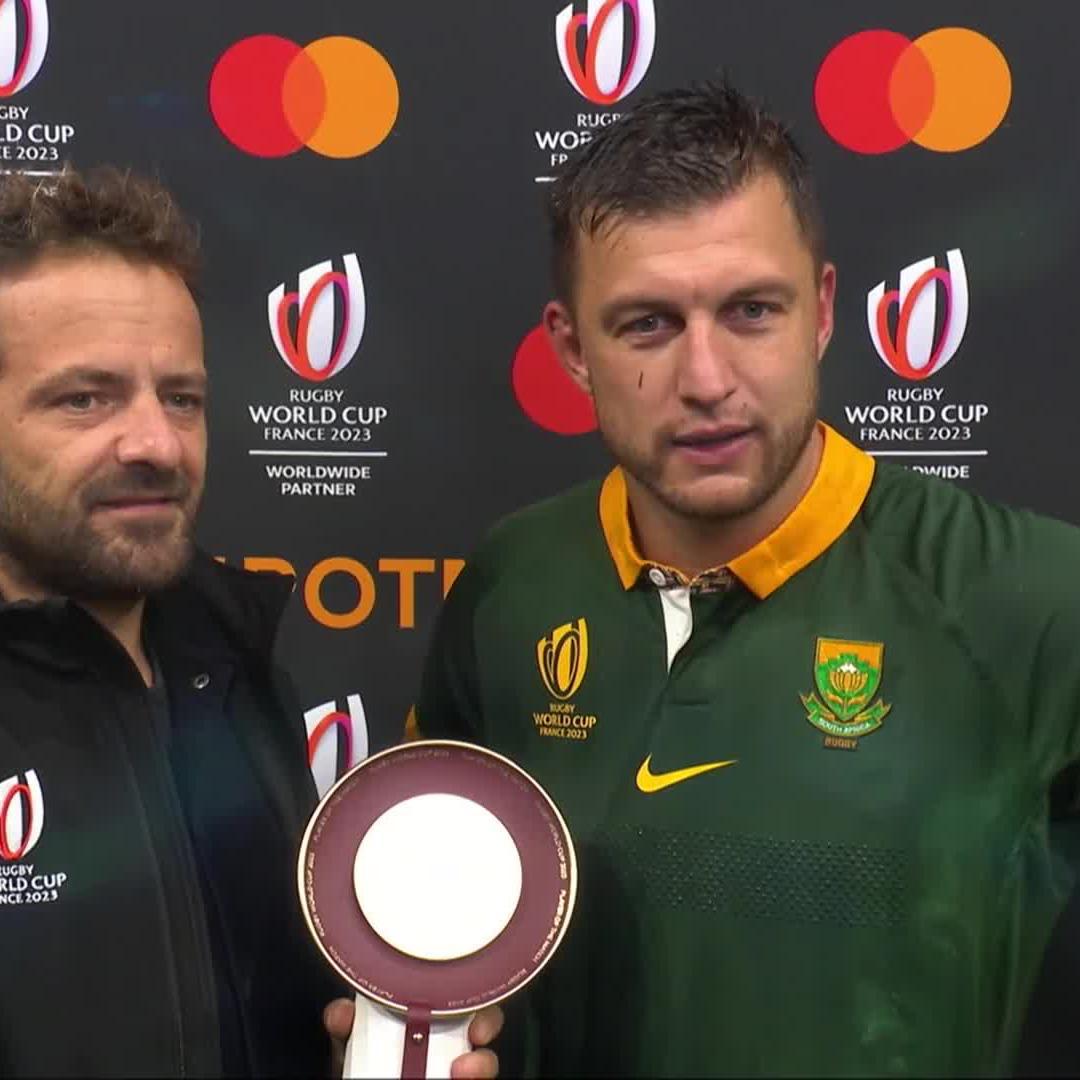 Crucial to the Springboks performance Handrรฉ Pollard is the Mastercard #POTM #RWC2023 | #ENGvRSA | #Priceless