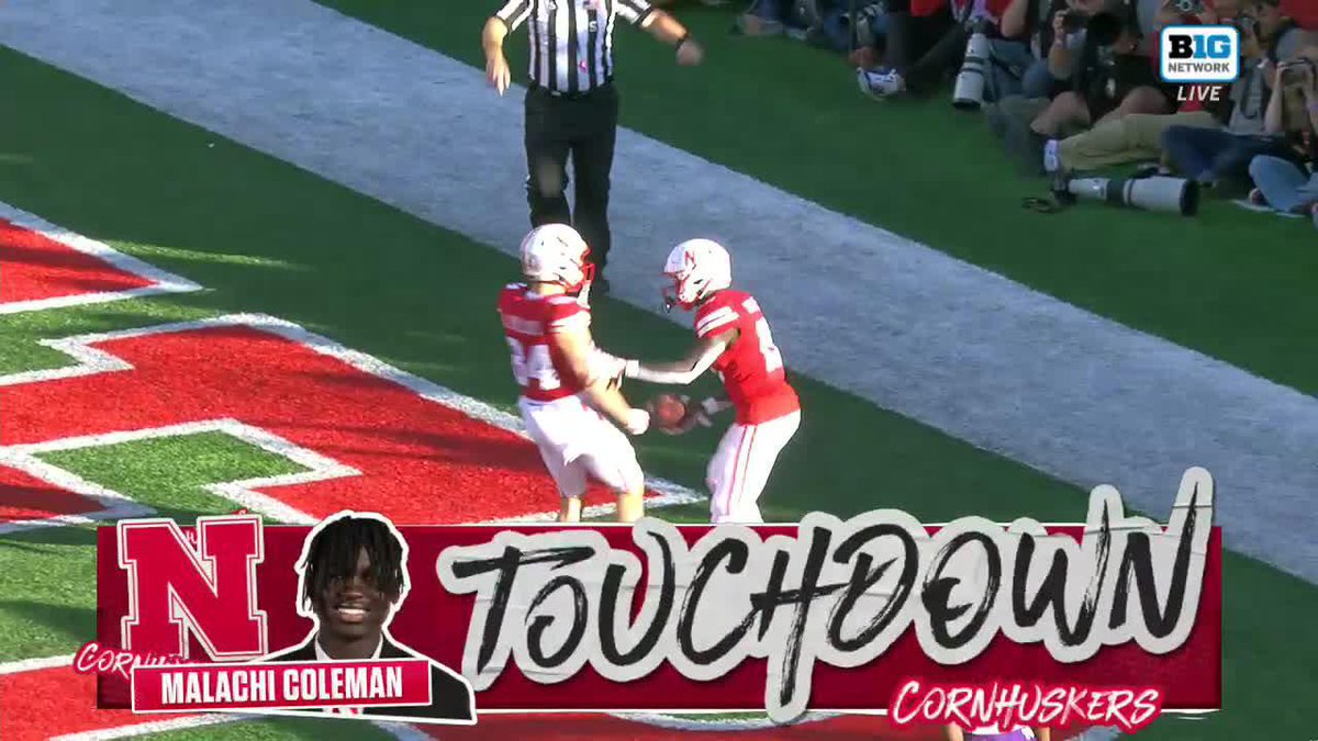 OH MY, MALACHI COLEMAN. 😱 📺: Big Ten Network