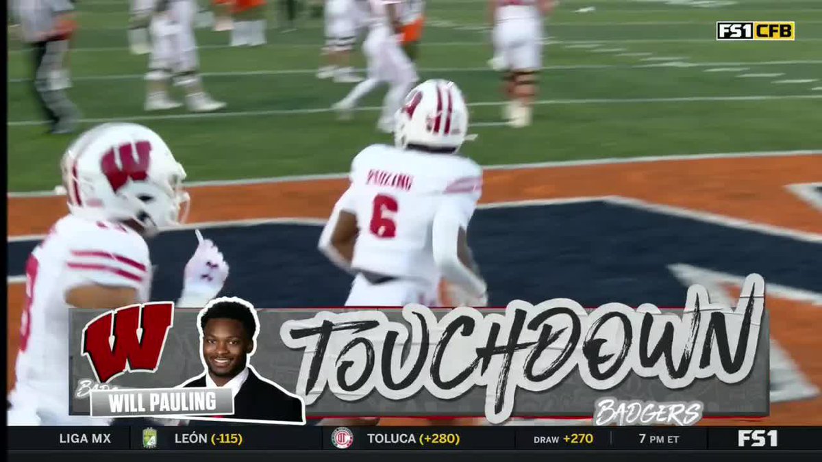 Here come the badgers. 😤 Will Pauling⚡️ x Wisconsin Football 📺: FS1/FOX College Football