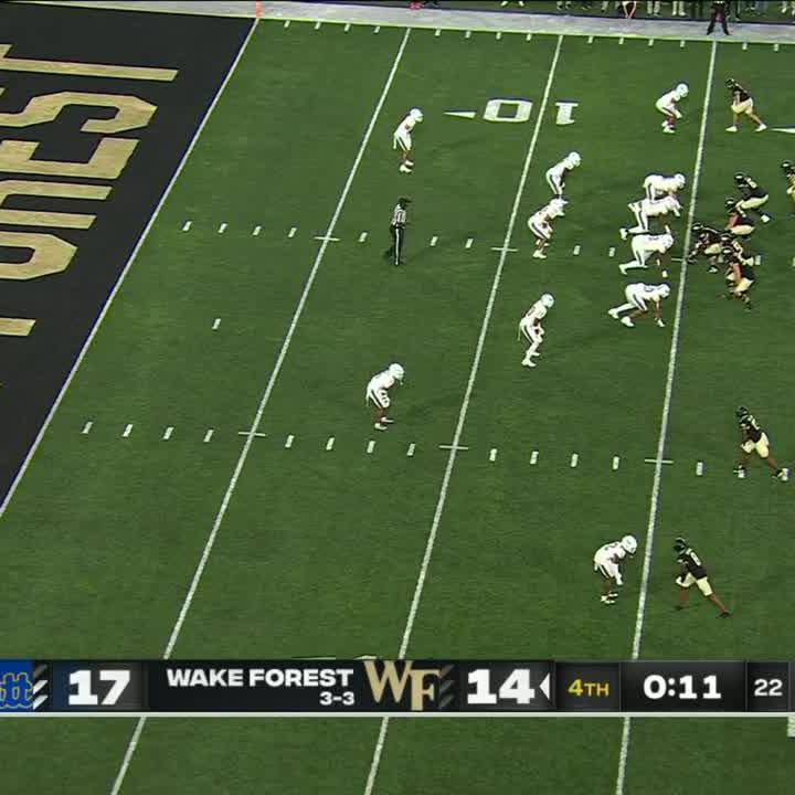 WAKE FOREST TAKES THE LEAD WITH SEVEN SECONDS LEFT 🚨 Wake Forest Football
