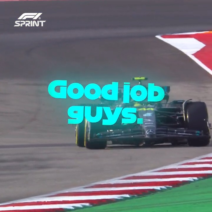 An encouraging P2 for Lewis and Mercedes in #F1Sprint 👏 What can he do starting from P3 in Sunday's Grand Prix? 🤔 #F1 #USGP