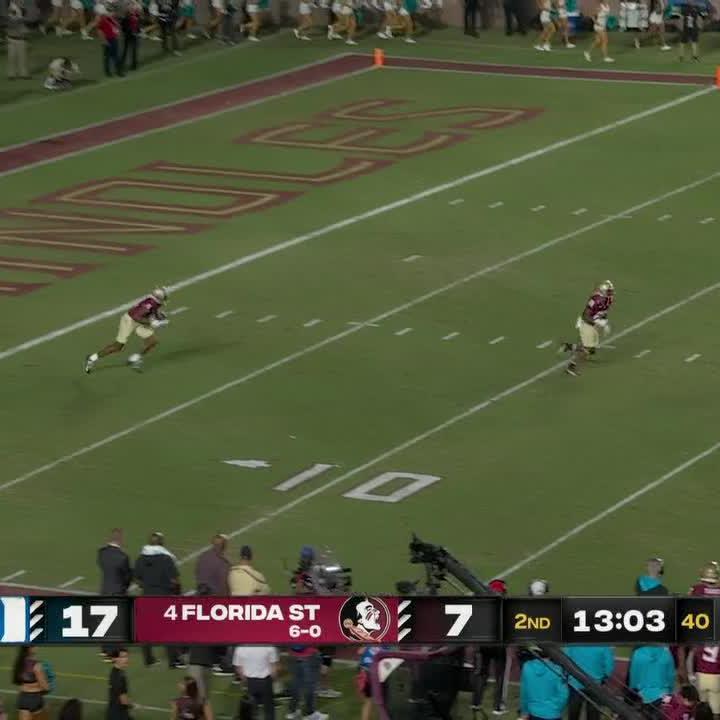 DEUCE SPANN TO THE 🏠 @FSUfootball
