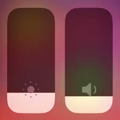 The attention to detail in iOS visuals is crazy! 🤯 Notice how the sun and speaker icon change as you adjust the brightness and volume. Plus how the slider jiggles if you extend them past the upper or lower limit.