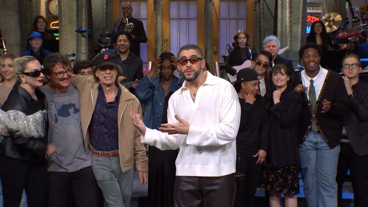 Thank you, Bad Bunny, Pedro Pascal, Mick Jagger, and Lady Gaga! Goodnight!