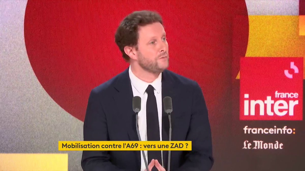 "On peut manifester, on ne peut pas casser" Au sujet de l'A69, Clément Beaune indique : "On ne peut pas éternellement contester, a fortiori par la violence, des décisions qui ont été confirmées par les élus, l'État et la justice" #QuestionsPol