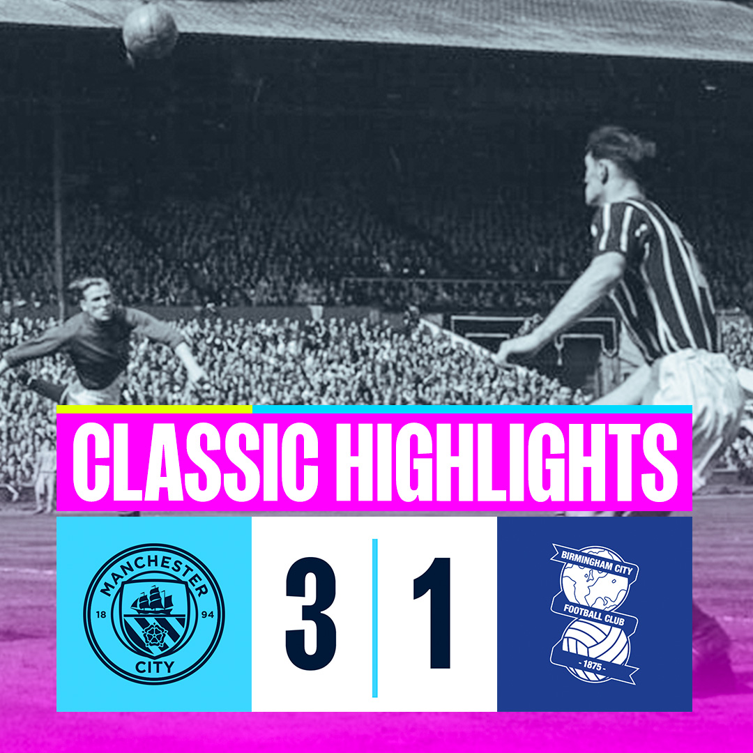 On the 100th anniversary of Bert Trautmann's birthday, we look back on his most famous display in a City shirt 🩵 Tap to watch highlights 👇