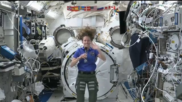 Out of this world! A special message from the International Space Station 👩‍🚀 #USGP NASA