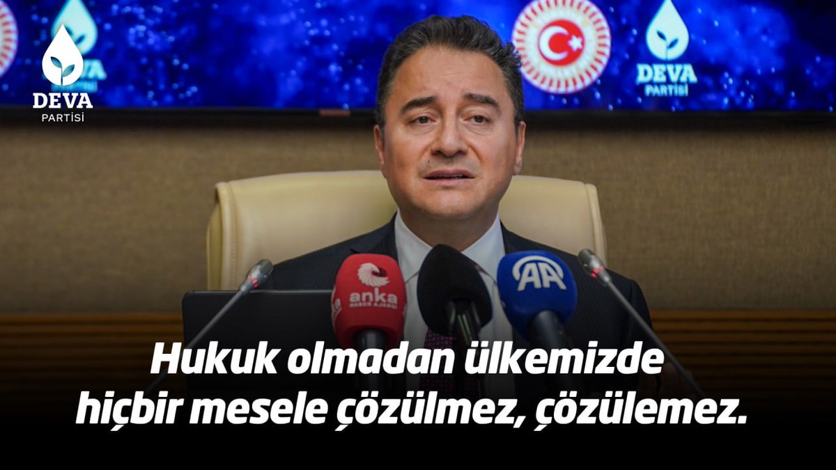 Parayla yargı kararları dağıtan bir ülkede ekonomi de düzelmez, refah da artmaz, huzur da olmaz. Bir kez daha altını çiziyorum: Hukuk olmadan ülkemizde hiçbir mesele çözülmez, çözülemez.