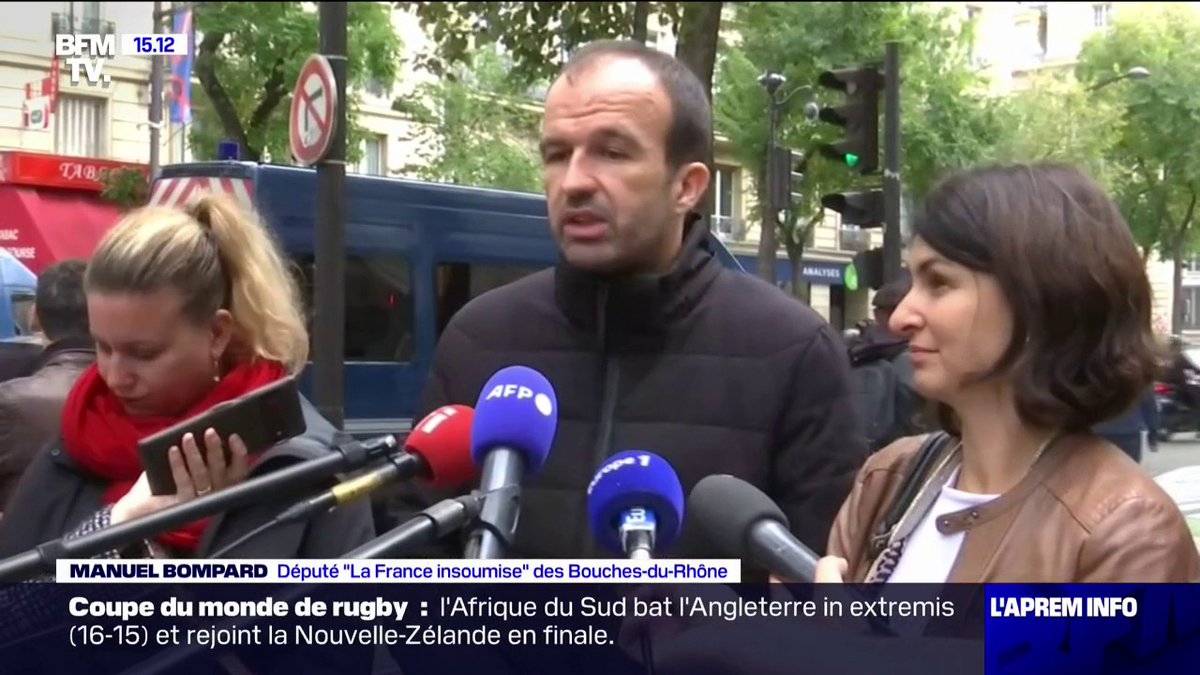 💬"Je suis surpris de la décision d'un certain nombre de nos partenaires de la Nupes de ne pas être à nos côtés aujourd'hui" ➡️ Manuel Bompard à propos du rassemblement pro-palestinien aujourd'hui place de la République