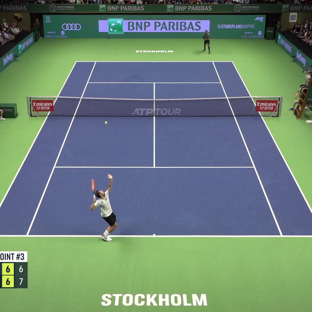 It's going the distance! 🙌 Gael Monfils | #bnpparibasnordicopen