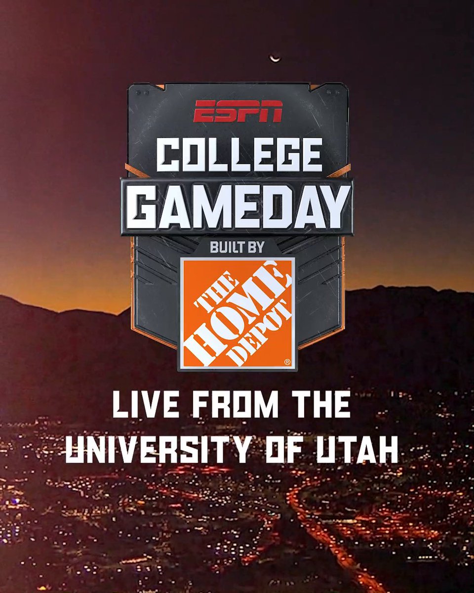 We'll see you on Saturday, Utah 😎 #CollegeGameDay