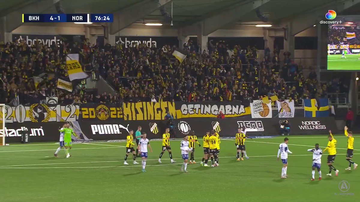 Hattrick! 18-årige Momodou Sonko gör sitt tredje och Häckens fjärde mål för kvällen mot IFK Norrköping! 🟡⚫ Se matchen på