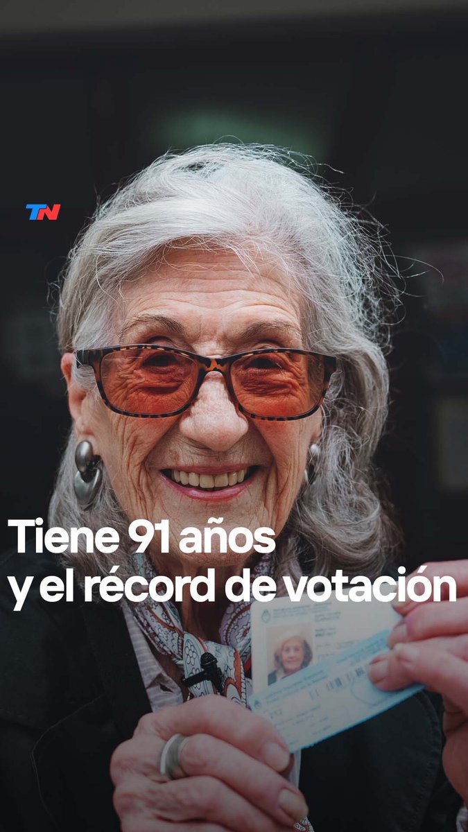📨 Con 91 años, Irma tiene el récord de haber votado desde la primera vez que lo hicieron las mujeres en el país: “Hoy, más que nunca, siento la importancia de ir a votar. Lo hago con el corazón, por mí, por mis hijos y por todos los argentinos”