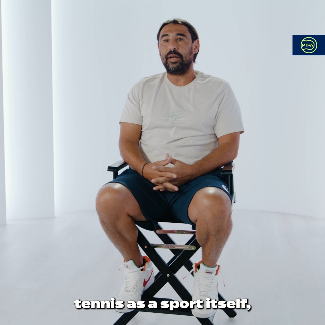 "I'm so excited to talk to players, sit down with them - I'm there for them, whatever they need. We're here to find solutions for them." We're lucky to have Marcos Baghdatis part of the mission. 💙