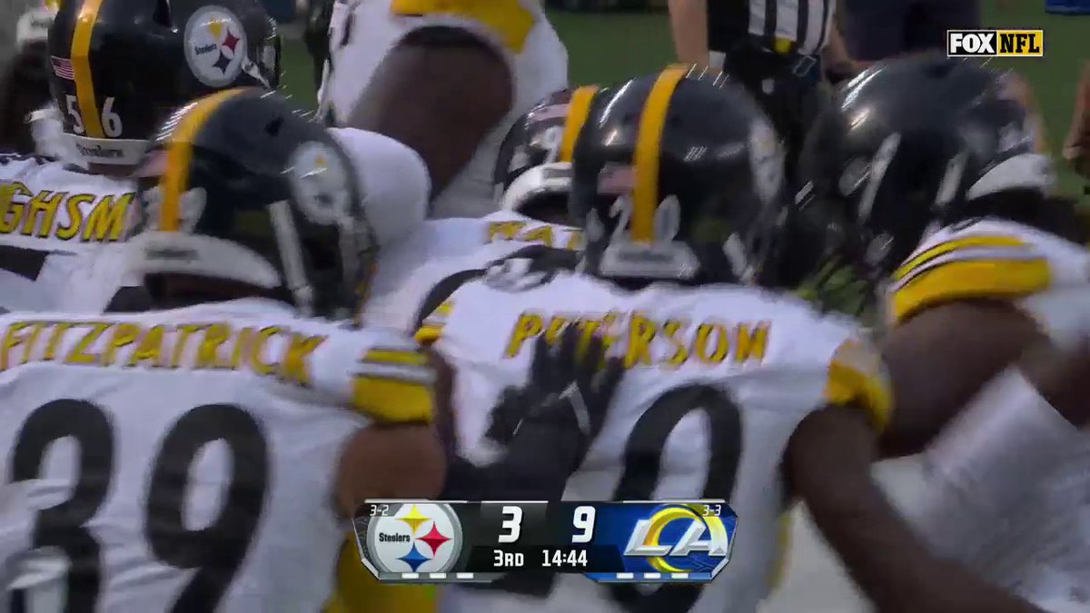 TJ Watt gets the @Steelers the INT takeaway right out the half! 💪