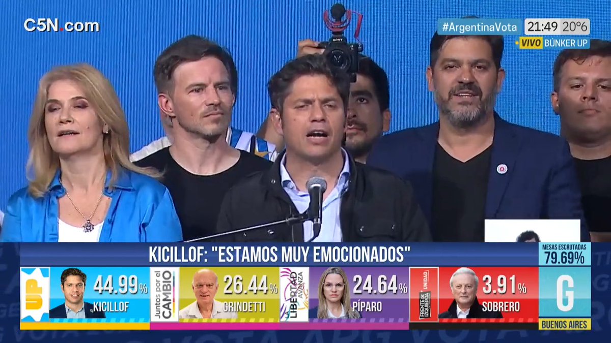 💬Axel Kicillof en vivo desde el búnker de Unión por la Patria: "Este voto significa dictadura nunca más" 🗳️ #ArgentinaVota | #Elecciones2023 📺 Seguí minuto a minuto la cobertura especial por C5N y en