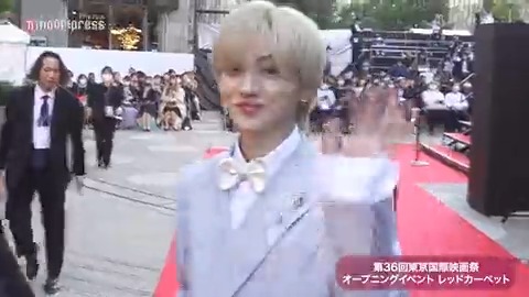 🎬東京国際映画祭レッドカーペット THE RAMPAGE川村壱馬・吉野北人・RIKU、美しいスーツ姿✨ カメラ目線でお手振りも💕 🔻写真 ＃TIFFJP #東京国際映画祭 THE RAMPAGE OFFICIAL 映画『MY (K)NIGHT マイ・ナイト』公式アカウント