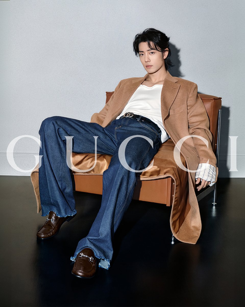 Xiao Zhan meets Horsebit 1953. Creative Director: Sabato De Sarno Artistic Director: Riccardo Zanola Photographer: Feng Li Global Brand Ambassador Xiao Zhan for the Horsebit 1953 loafer campaign. #GucciHorsebit1953 #XiaoZhan