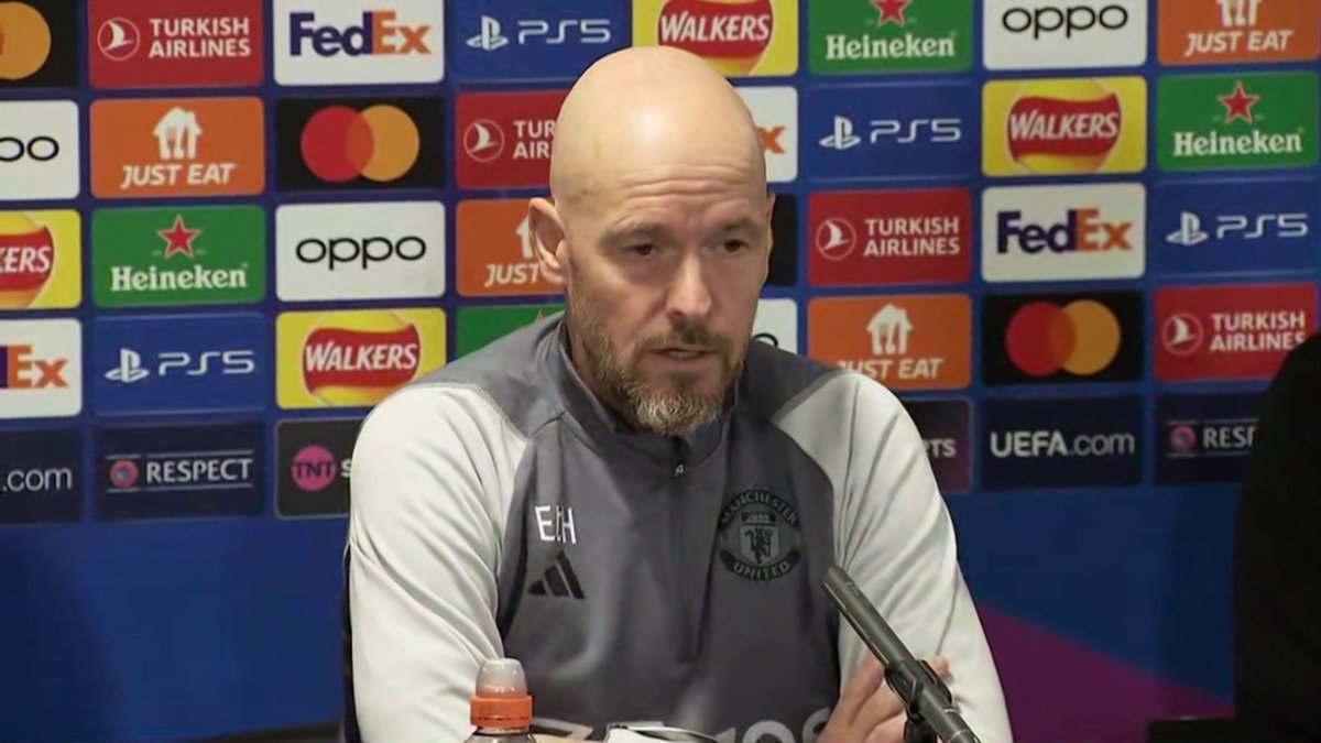 …it sounds like “Sancho”, but Man Utd confirm Erik Ten Hag said “Sergio” back to training this week. 🔴 #MUFC