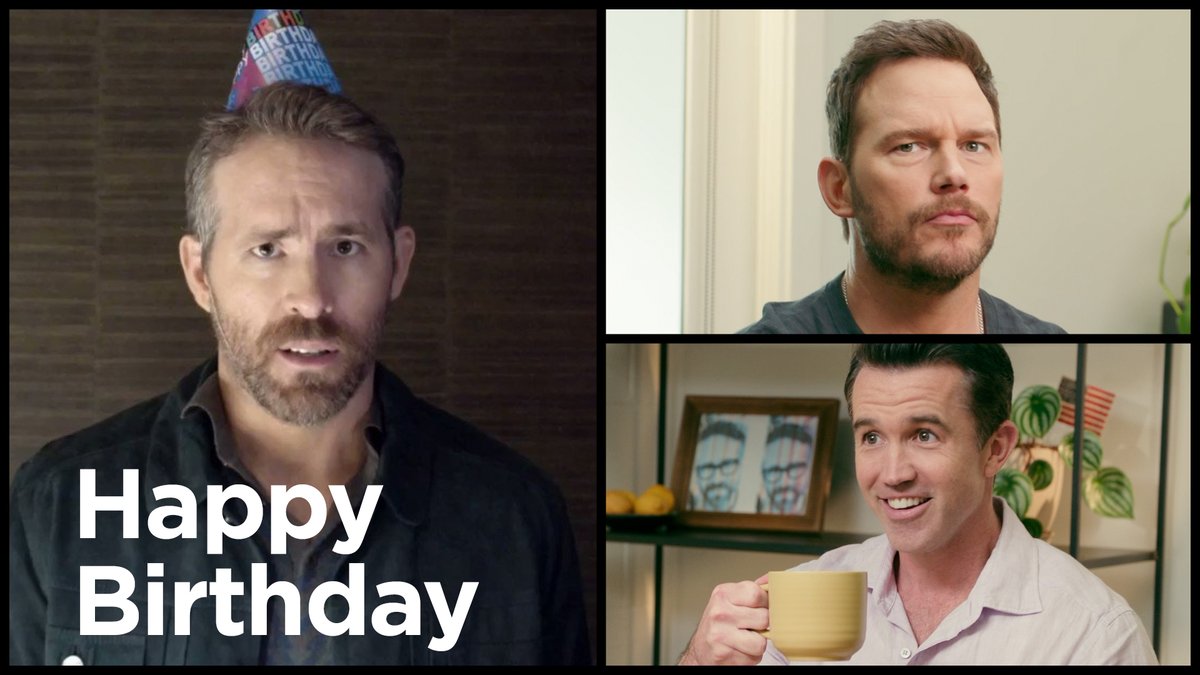 Happy birthday, Ryan Reynolds. This year I had to bring in an actual superhero... Chris Pratt
