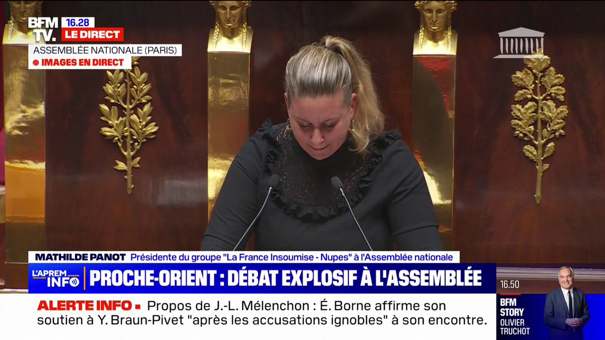 "La France de Darmanin est devenue le pays où le seul crime de Benzema est de s'appeler Karim", dénonce Mathilde Panot