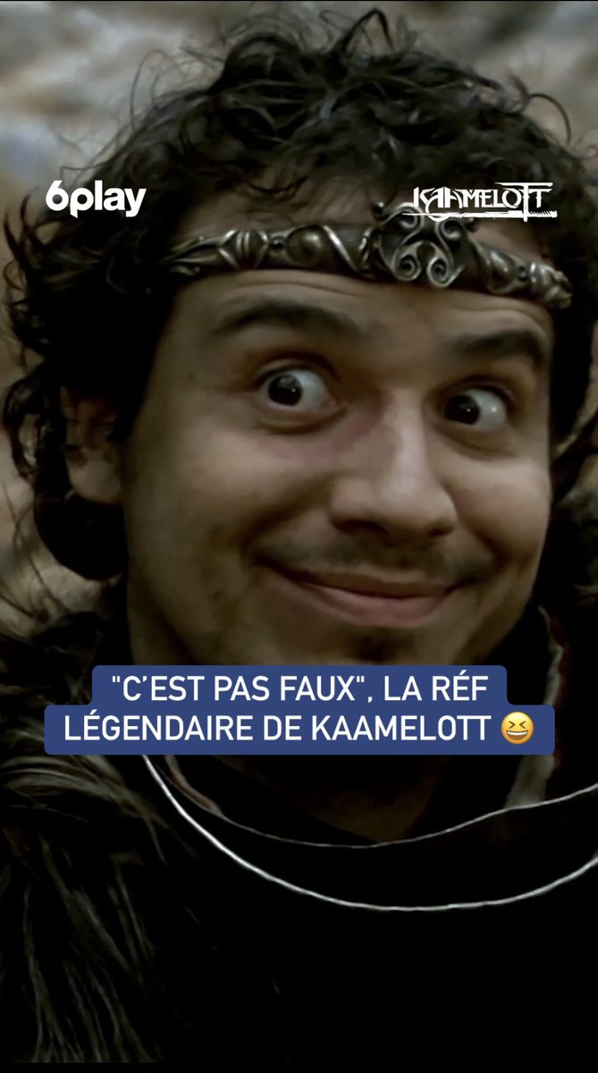 Vraie info pour les fans de #Kaamelott : les livres I à V sont disponibles gratuitement sur @6play ! 🙌 (Promis, c’est pas faux !)