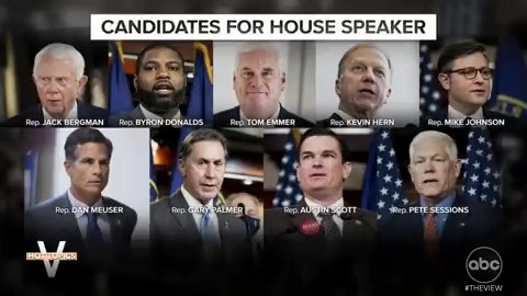 NINE VIE FOR SPEAKER JOB AFTER JORDAN REJECTED: After #SNL mocked Rep. Jim Jordan's speaker battle and nine vie for the job, #TheView co-hosts weigh in on the chaos in Congress right now.