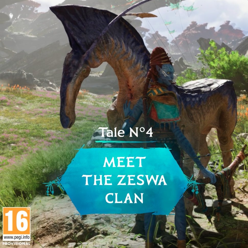 Meet the Zeswa clan who live in harmony with the gigantic Zakrus, the largest megafauna of the Western Frontier. Discover more when Avatar: Frontiers of Pandora releases on December 7th.