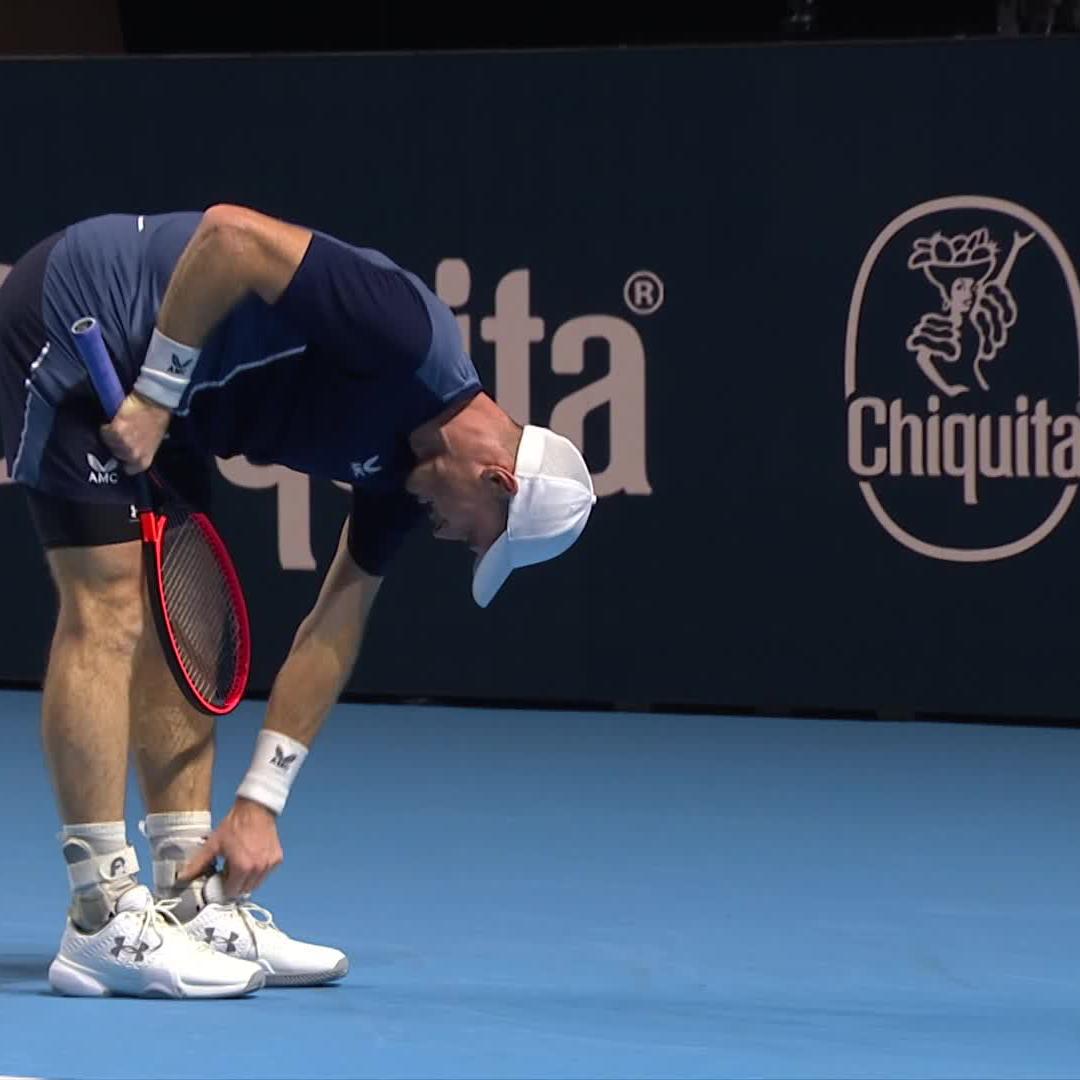 Contrasting Emotions! 😳 Yannick Hanfmann Andy Murray #SwissIndoorsBasel