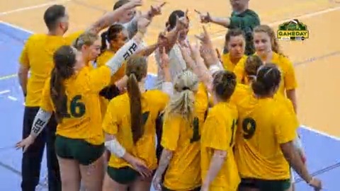 "Being able to stand there and set some balls ... it feels like I've already won." Despite being diagnosed with Guillain-Barré syndrome (GBS), Eke Denessen has battled to get back to volleyball 💛 #NCAAWVB x 🎥 NDSU Volleyball