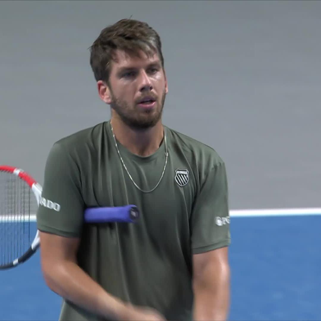 All aboard the Nor-rollercoaster 🎢 Cameron Norrie wins a crazy match against Misolic 7-6 4-6 6-3! #ErsteBankOpen