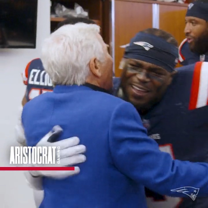 Family. Inside the locker room after the win against Buffalo.