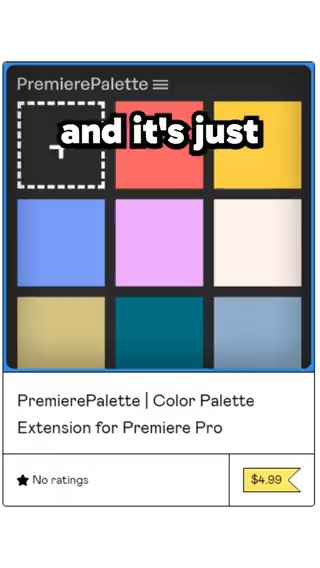 ๐๐ซ๐๐ฆ๐ข๐๐ซ๐๐๐๐ฅ๐๐ญ๐ญ๐ A simple Premiere Pro color palette extension ๐ Clipboard Magnet: Autofills HEX codes from clipboard. โ๏ธ One-Click Copy: Click color, get hex. Easy. ๐ Workspace Friendly: Dynamic view switches. โฒ๏ธ FREE for 48hrs. Comment 'Colors' for DM!!!