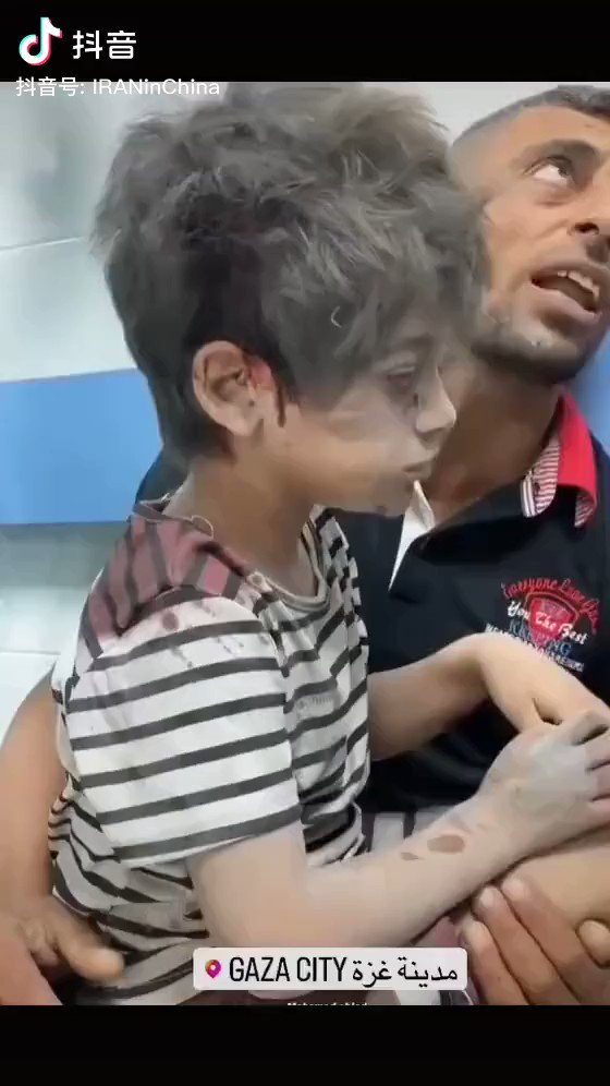 Heart-breaking video of the Palestinian child.