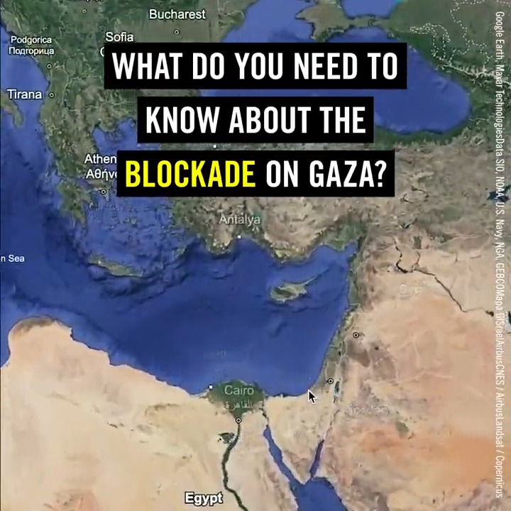 Humanitarian aid must be allowed into Gaza urgently and Israel's illegal blockade lifted.