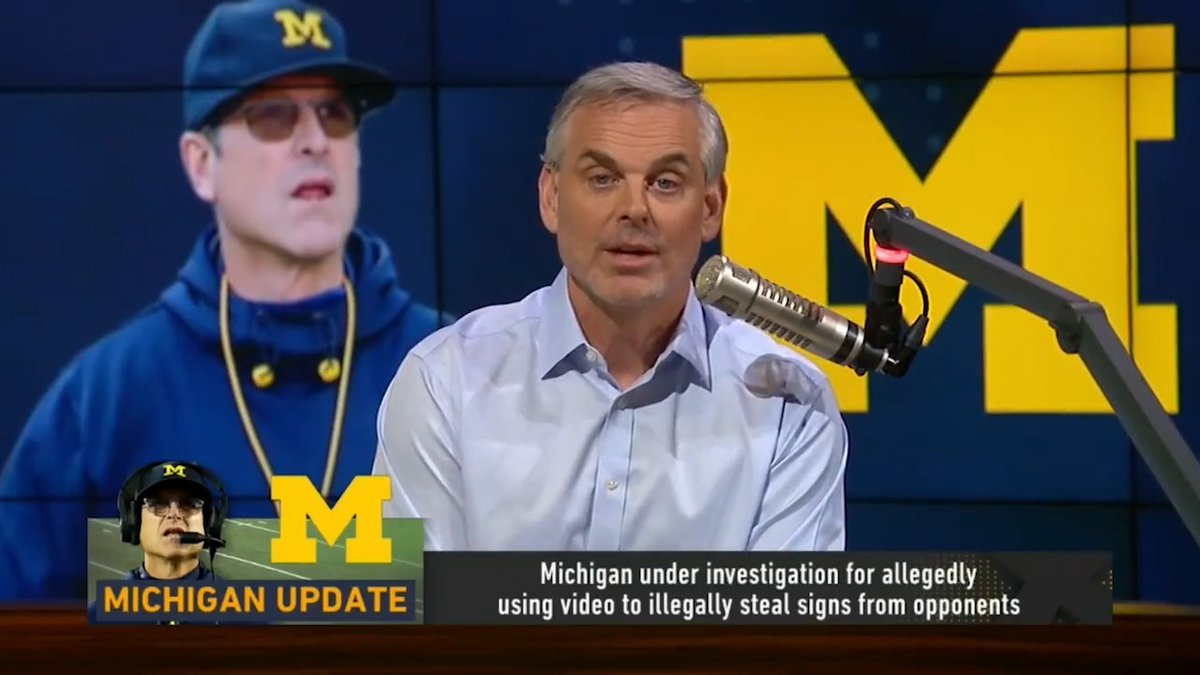 "If Purdue was doing this, nobody would care... If you didn't know a rule existed before this story, you can't be outraged by it." — @ColinCowherd on Michigan under investigation