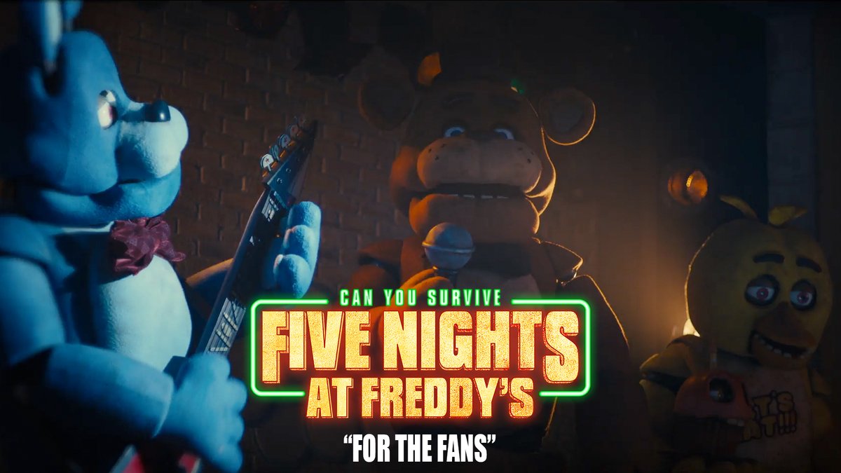 At Freddy Fazbear’s Pizzeria, you’ll always get the killer treatment. #FiveNightsAtFreddys #FNAFmovie