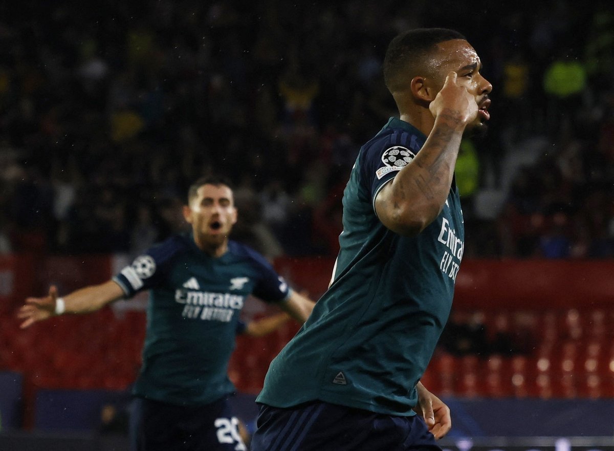 Le petit bijou de Gabriel Jesus pour les Gunners ce soir. 💫 🎥 beIN SPORTS