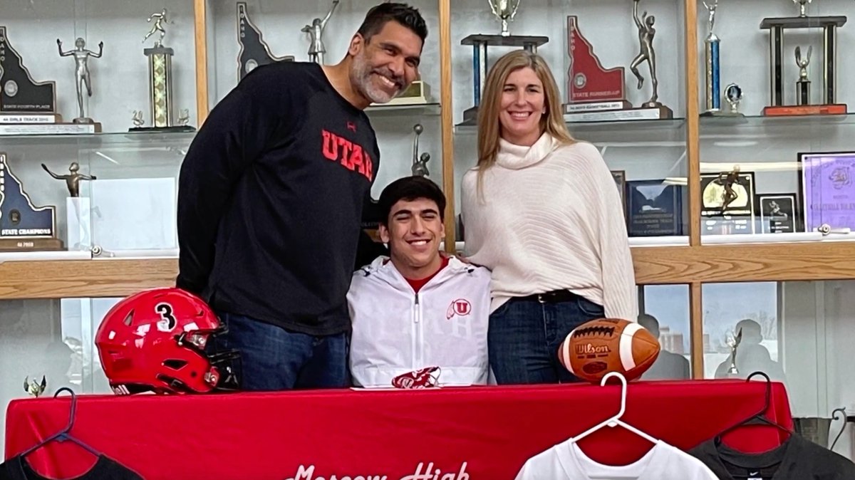 Football and family. Former Utah Football All-American Luther Elliss joined the staff as D-Line coach last year. His son, Jonah, is trying to follow in his dad's footsteps on the Utes' defensive line.