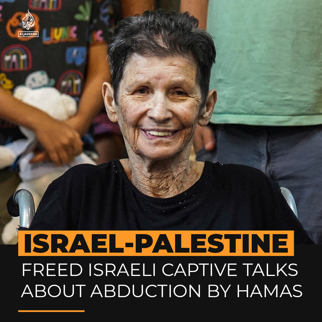 “They were very gracious, this must be said.” One of the Israeli captives released by Hamas on Monday has been talking about her experience ⤵️
