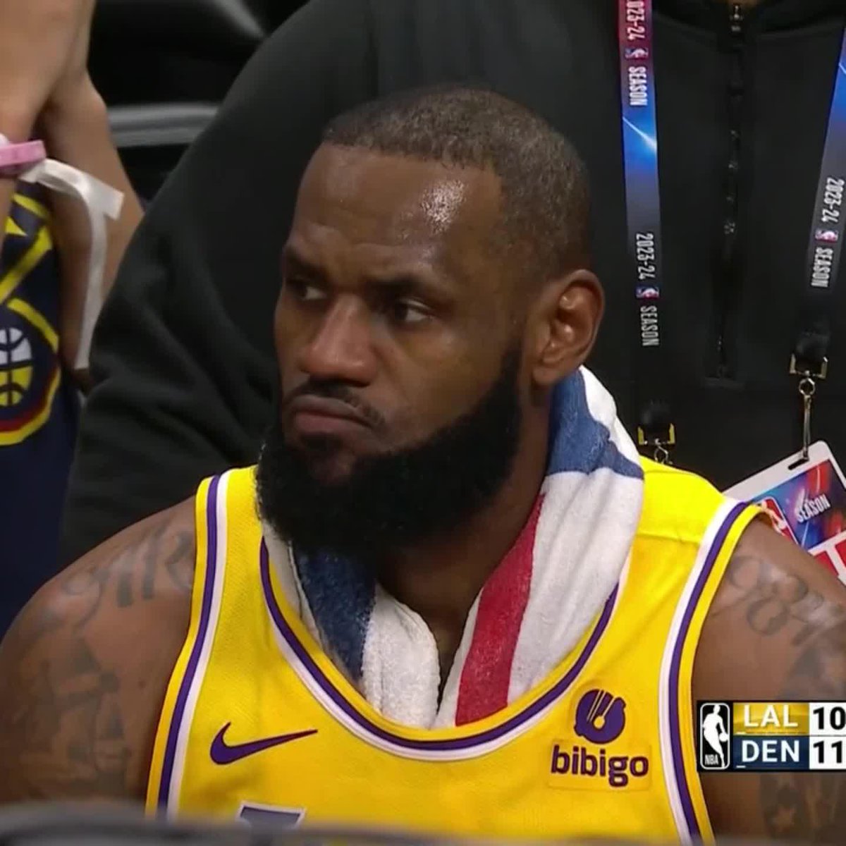 Nuggets fans were chanting "Who's your daddy?" to the Lakers 😳