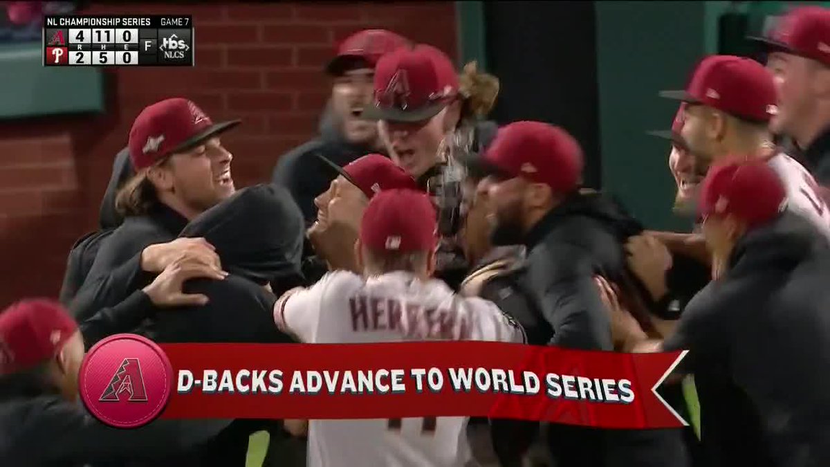 THE D-BACKS WIN GAME 7 IN PHILLY AND ARE HEADING TO THE WORLD SERIES‼️🐍