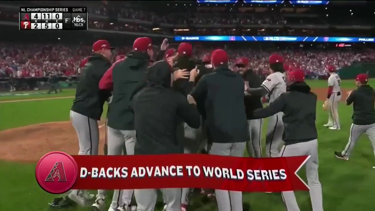 FOR THE FIRST TIME SINCE 2001, THE ARIZONA DIAMONDBACKS ARE GOING TO THE WORLD SERIES 🙌🐍 (via FOX Sports: MLB)