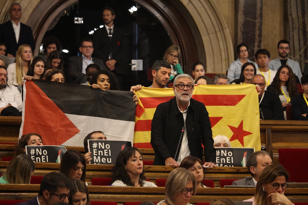 🇵🇸 PALESTINA | No podem estar al costat ni cooperar amb estats com el d'Israel que vulneren els drets humans i els tractats internacionals. 👤 Carles Riera: «En aquest conflicte no podem confondre l'ocupant i l'ocupat, l'opressor i l'oprimit» #NoEnElMeuNom