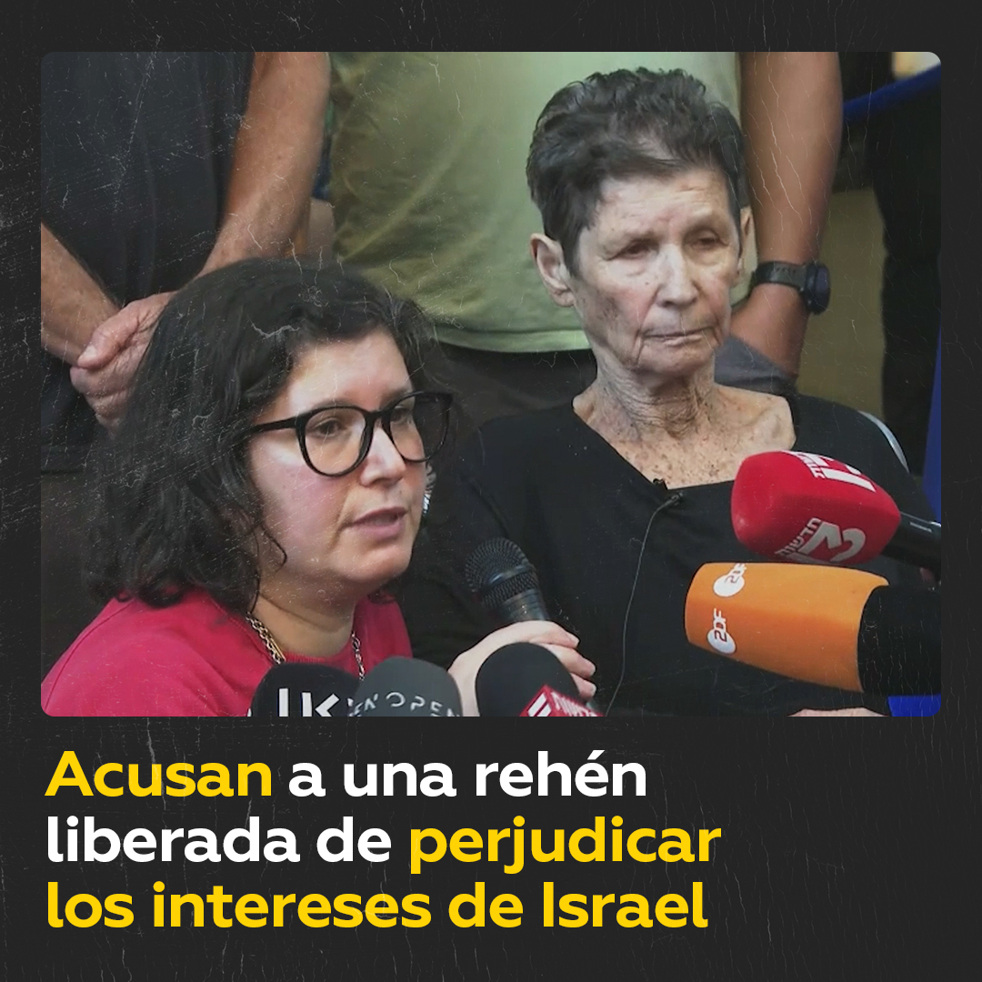 Acusan a una rehén liberada de perjudicar los intereses de Israel Las autoridades israelíes han acusado a Yocheved Lifshitz, una rehén que fue liberada por Hamás, de perjudicar los intereses del Estado judío, al señalar que el grupo armado la trató “bien”