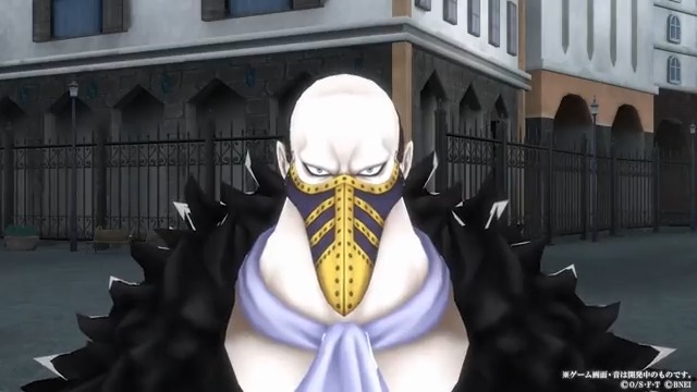 【新キャラクター紹介】 ■革命軍／"北軍"軍隊長 カラス 属性：緑 スタイル：ゲッター 移動しながら通常攻撃ができるゲッター！ 『お前らの好きにはさせない』は、敵に割合ダメージを与える追尾攻撃！ 『止めても無駄だぞ』で移動速度を上げながら敵をふっとばし、お宝を奪え👊 #バウンティラッシュ