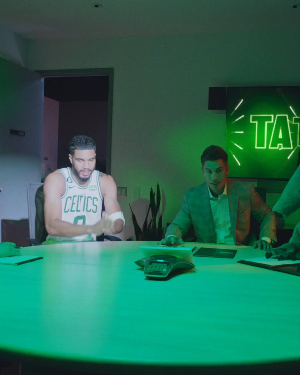 They had the room booked, Jayson Tatum 😂