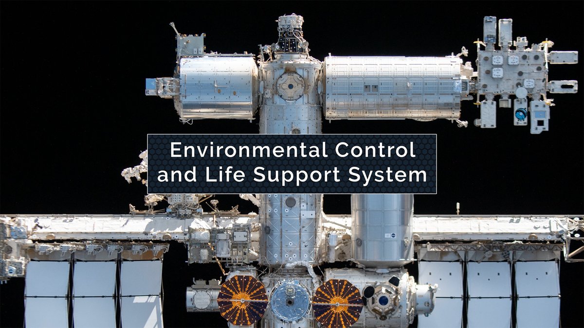 The International Space Station’s life support system is a recycling machine! ♻️ Environmental Control and Life Support System (ECLSS) uses waste products to generate oxygen, recover water, and clean air on the International Space Station. Without ECLSS, long duration missions would not be possible.
